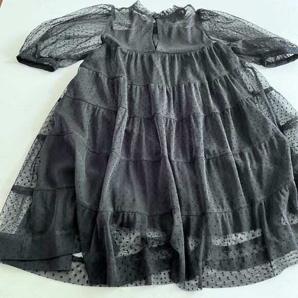 NEXT Girls Black Tiered Mesh Tulle Dress – Size 12-13 - Picture 6 of 10